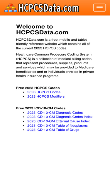 hcpcsdata.com