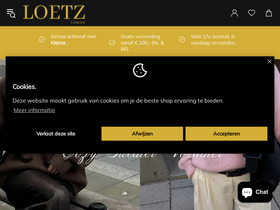 Loetz fashion website screenshot