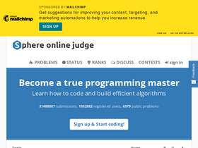 'spoj.com' screenshot