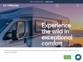 'wilderness.co.nz' screenshot