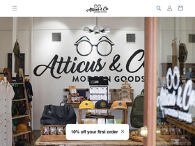 atticusandco.com homepage screenshot
