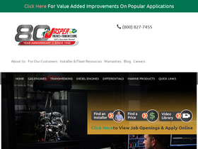 'jasperengines.com' screenshot