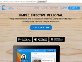 'diaroapp.com' screenshot