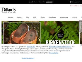 'dillards.com' screenshot