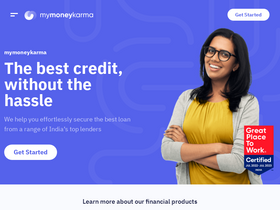 'mymoneykarma.com' screenshot