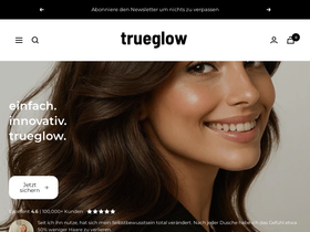 Trueglow homepage screenshot
