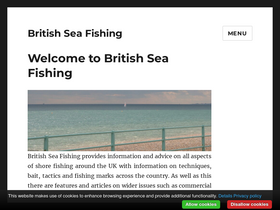 'britishseafishing.co.uk' screenshot