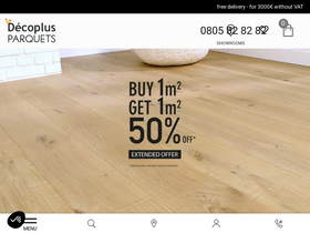 'decoplus-parquet.com' screenshot