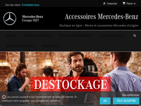 'mercedes-accessoires.fr' screenshot