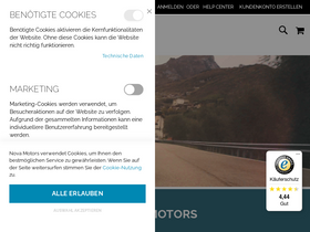 'nova-motors.de' screenshot