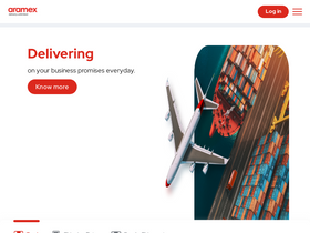 'aramex.com' screenshot