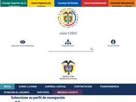 'ramajudicial.gov.co' screenshot