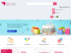 'myflowerapp.com' screenshot