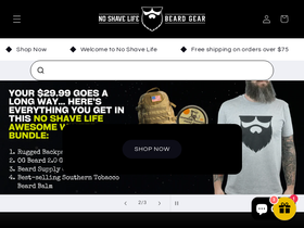 noshavelife.com homepage screenshot