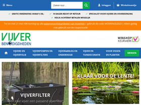 'vijverbenodigdheden.nl' screenshot