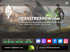 'desastreshow.com' screenshot