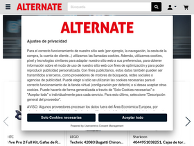 'alternate.es' screenshot