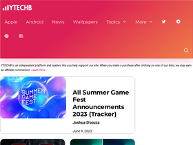 'ytechb.com' screenshot