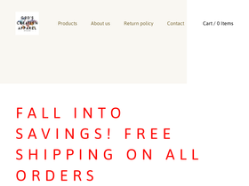 godscreationapparel.com homepage screenshot