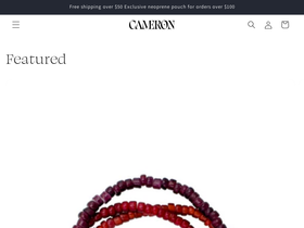 cameronofny.com homepage screenshot