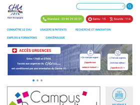 'chu-dijon.fr' screenshot