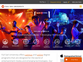 'fullsail.edu' screenshot