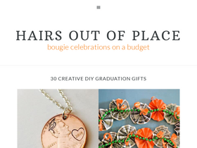 'hairsoutofplace.com' screenshot