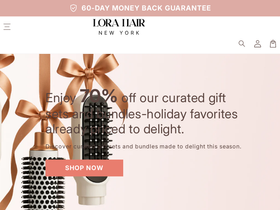 Lorahair homepage screenshot