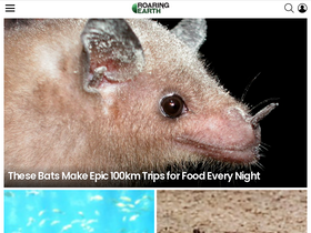 'roaring.earth' screenshot