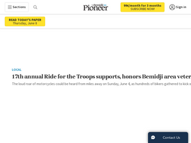 'bemidjipioneer.com' screenshot