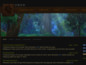 'warmane.com' screenshot