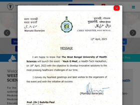 'wbuhs.ac.in' screenshot