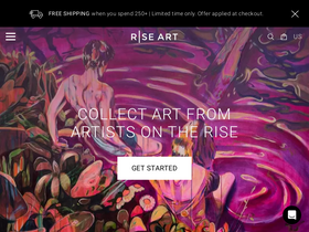 'riseart.com' screenshot