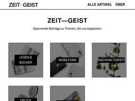 'zeit---geist.de' screenshot