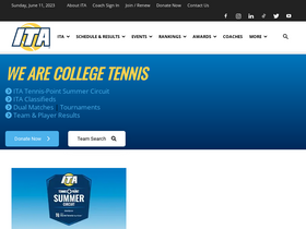 'wearecollegetennis.com' screenshot