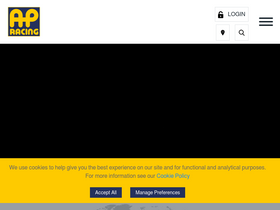 'apracing.com' screenshot