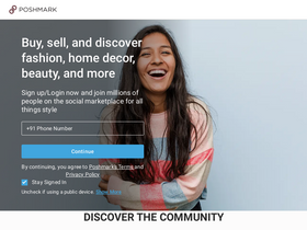 'poshmark.in' screenshot