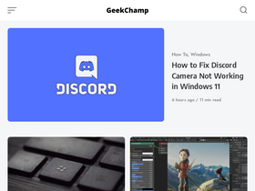 'geekchamp.com' screenshot