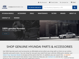 'hyundaioempartsdirect.com' screenshot