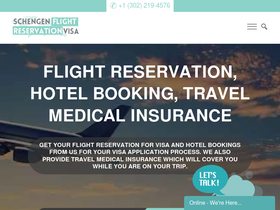 'schengenflightreservationvisa.com' screenshot