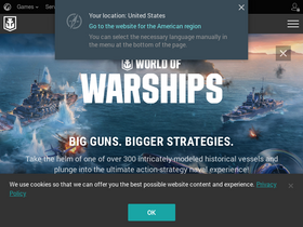 'worldofwarships.eu' screenshot