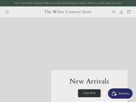 thewhitecountrystore.com homepage screenshot