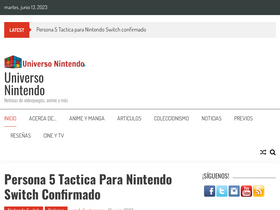 'universo-nintendo.com.mx' screenshot