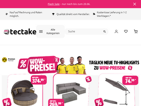 'tectake.de' screenshot