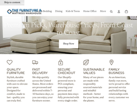 thefurnituremattresswarehouse.com homepage screenshot