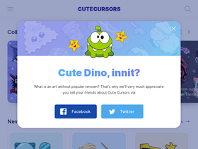 'cute-cursors.com' screenshot