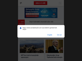 'sondakika23.com' screenshot