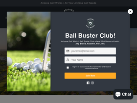 arizonagolfworks.com homepage screenshot