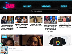 'hiphoplately.com' screenshot