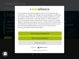 'lead-alliance.net' screenshot